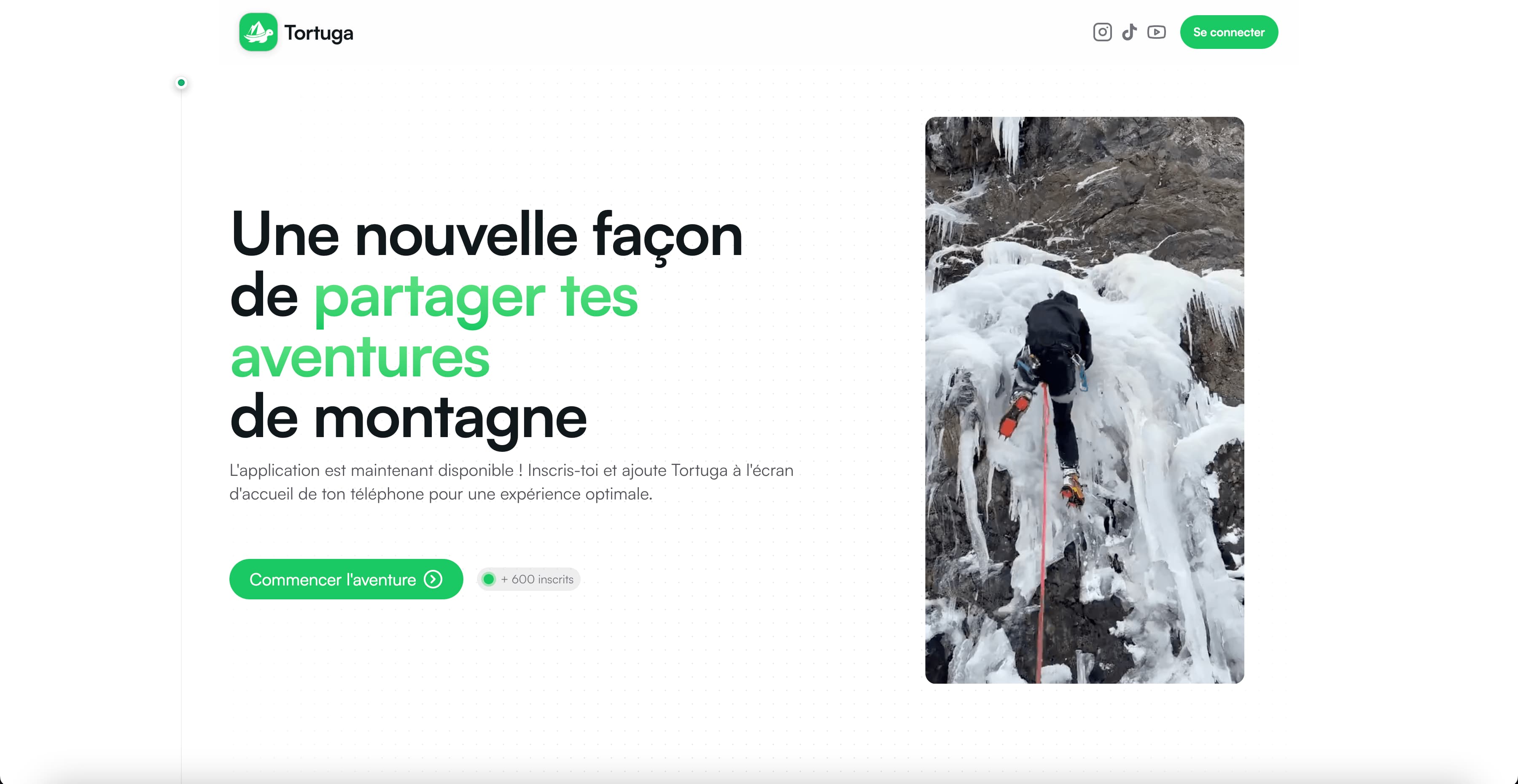 tortuga landing page
