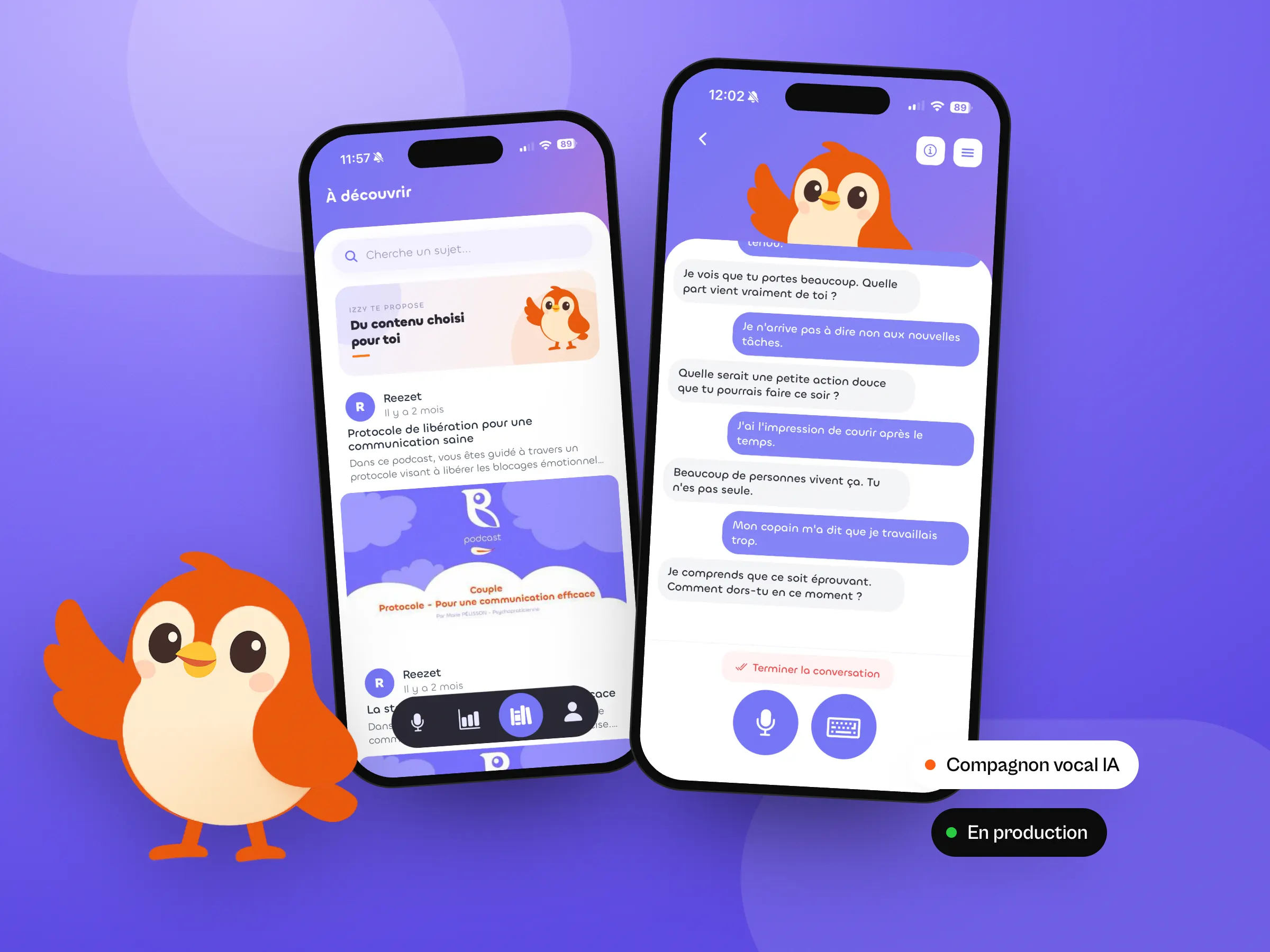 Reezet : l’application avec Izzy, le compagnon vocal IA, la conversation et les contenus proposés